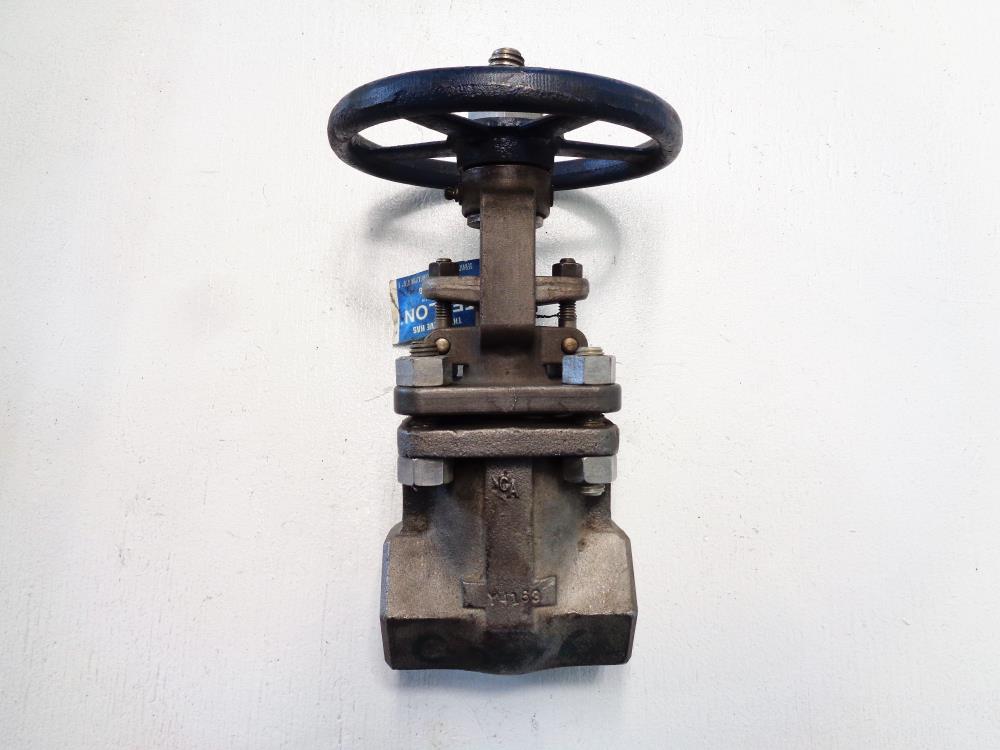 Powell 1-1/2" NPT 600# CF3M Gate Valve, Fig# 1972A